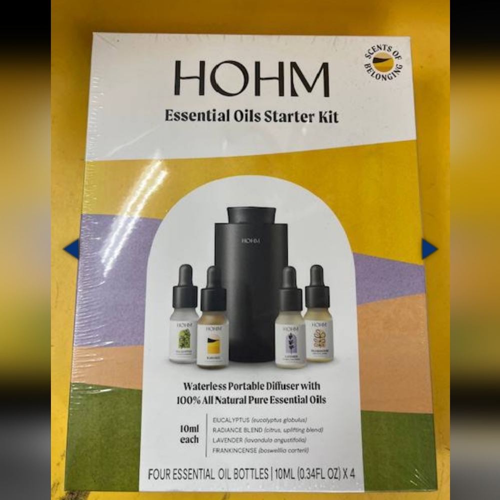 Waterless diffuser kit with essential oils